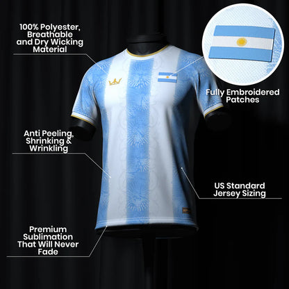 Argentina Custom Football Jersey