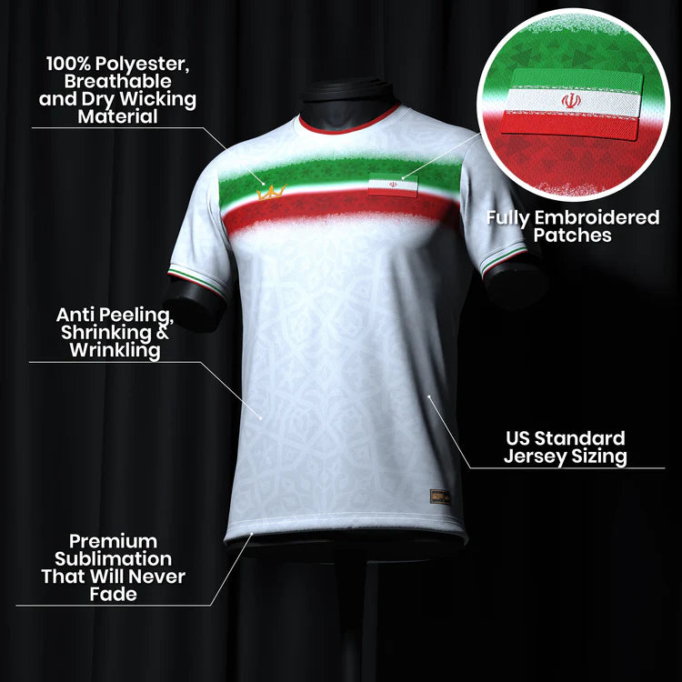 Iran Custom Football Jersey